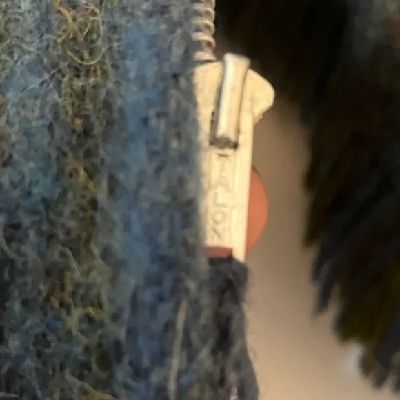 PIONEER Wear Blue and Green Plaid Poncho - Picture 7 of 7